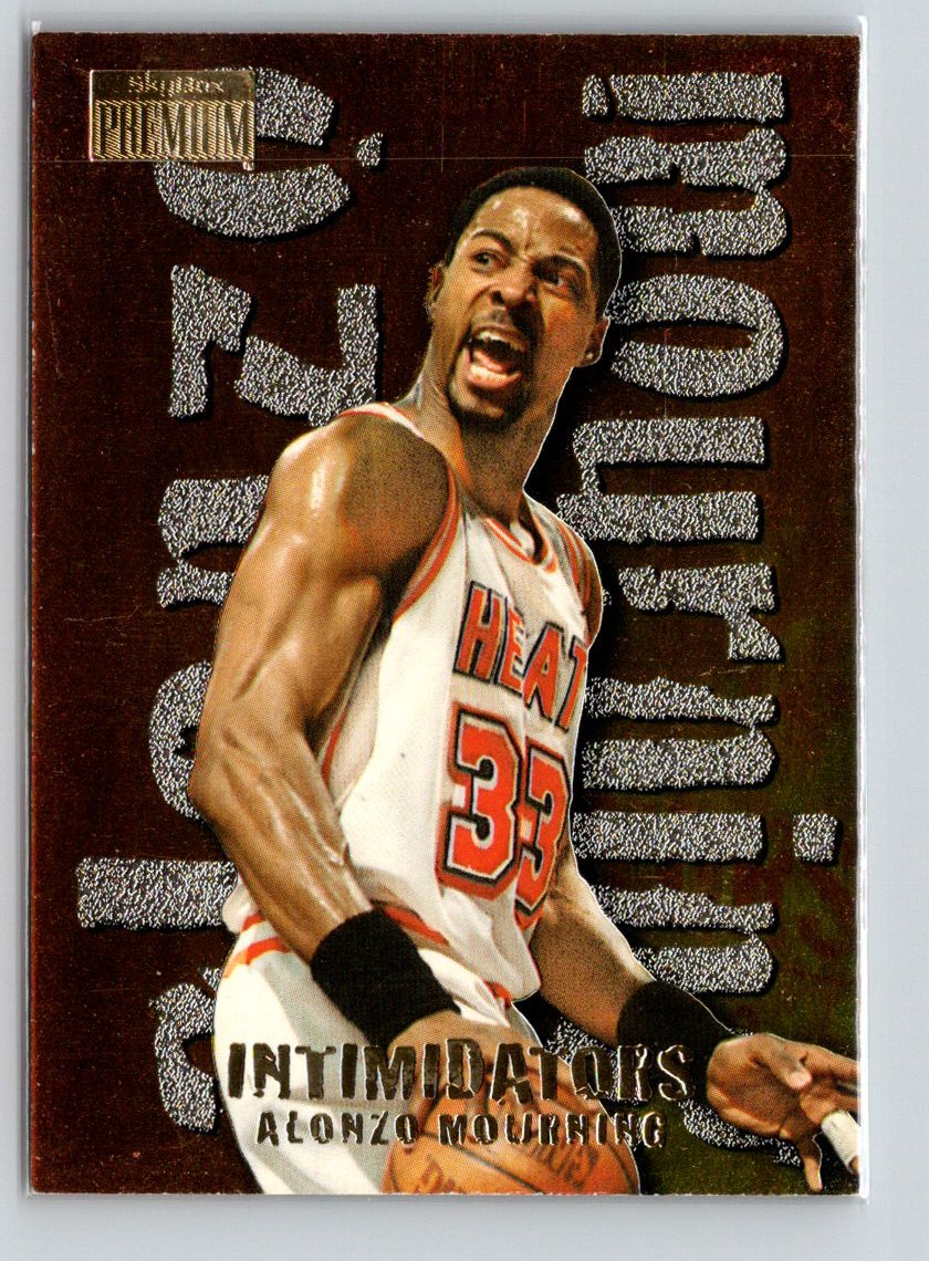1996-97 SkyBox Premium #12 Alonzo Mourning Intimidators X42