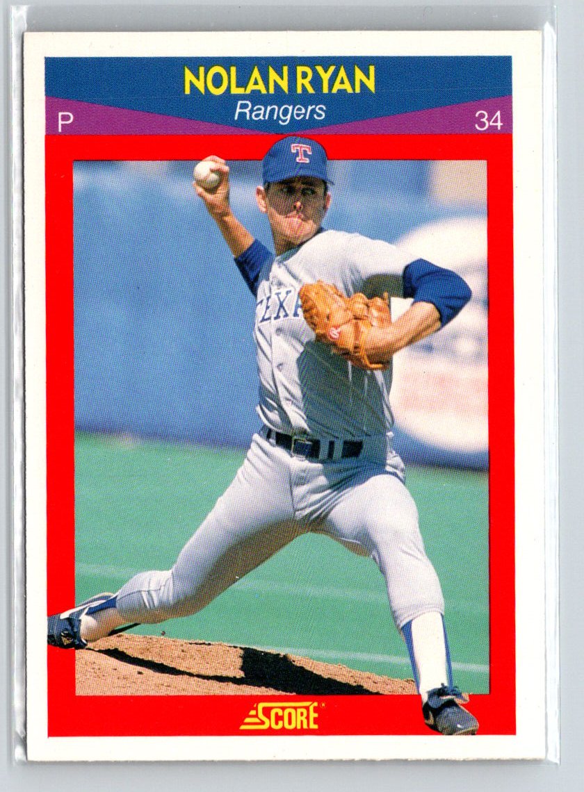 1990 Score 100 Superstars #44 Nolan Ryan X43