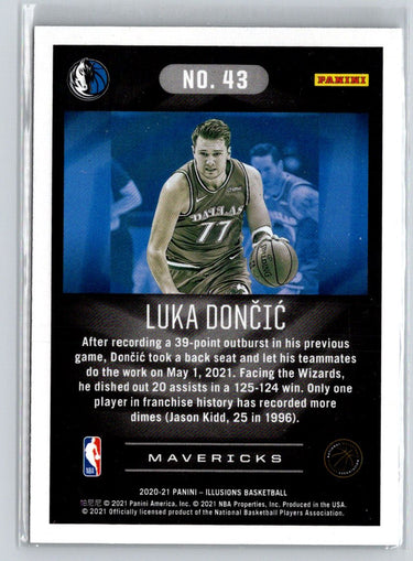 2020-21 Panini Illusions #43 Luka Doncic X45