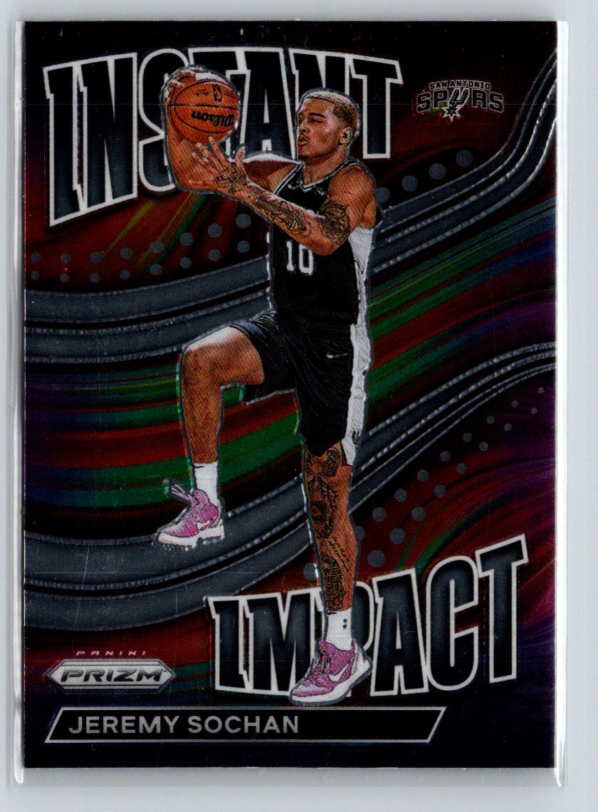 2022-23 Panini Prizm #24 Jeremy Sochan Instant Impact X45