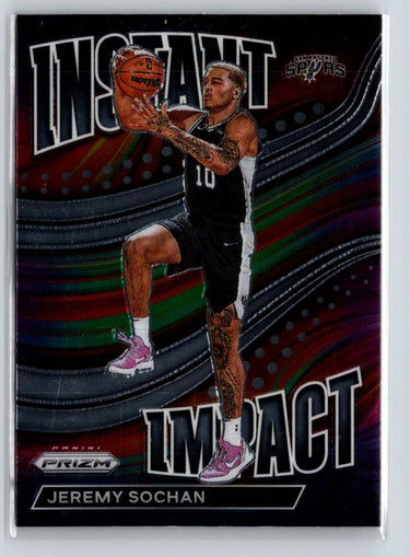 2022-23 Panini Prizm #24 Jeremy Sochan Instant Impact X45