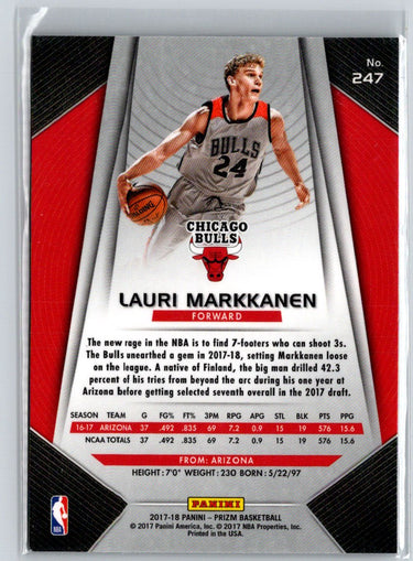 2017-18 Panini Prizm #247 Lauri Markkanen X46