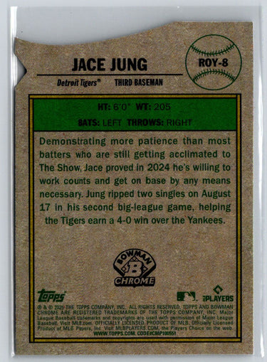 2025 Bowman #ROY-8 Jace Jung Rookie of the Year Favorites X45