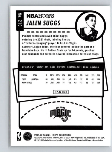 2021-22 Hoops Winter #210 Jalen Suggs X48