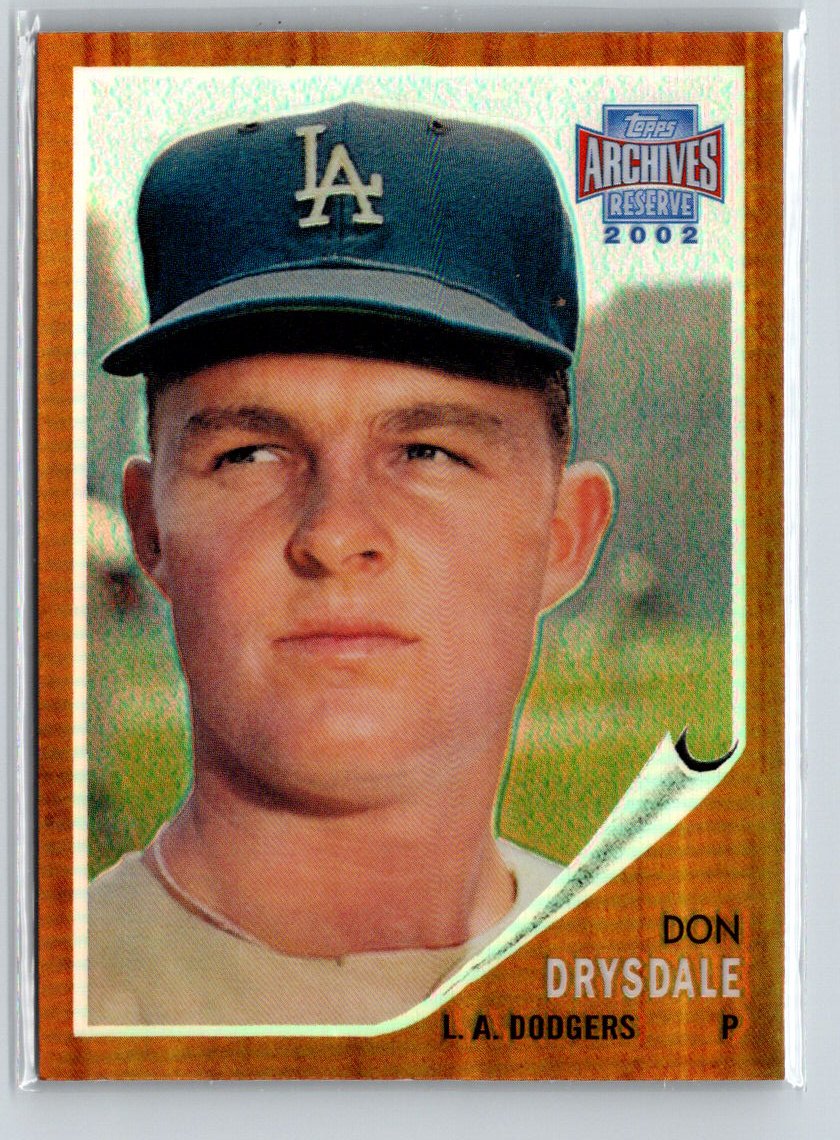 2002 Topps Archives Reserve #68 Don Drysdale X48
