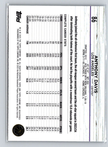 2024-25 Topps Chrome #86 Anthony Davis X48
