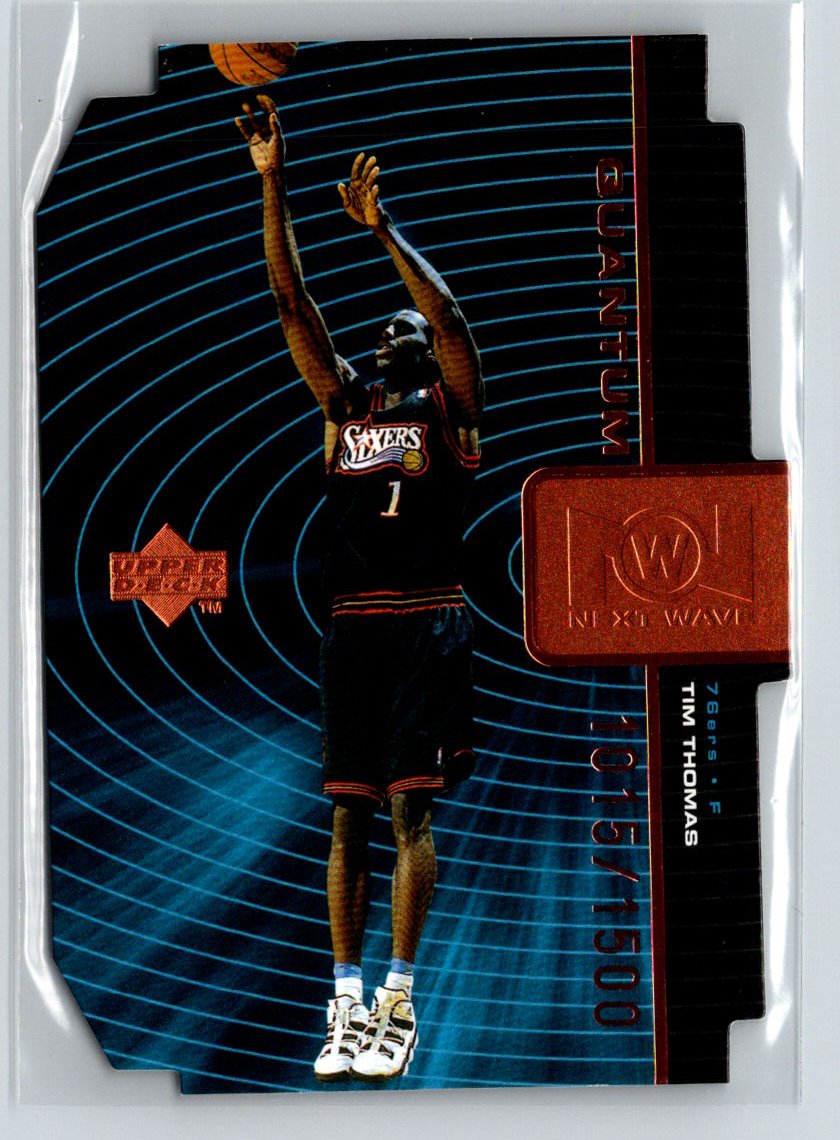 1998-99 Upper Deck #QNW4 Tim Thomas Next Wave Tier 1 (Quantum Bronze) #/1500 X48