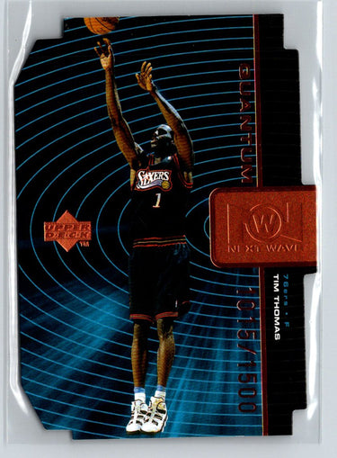 1998-99 Upper Deck #QNW4 Tim Thomas Next Wave Tier 1 (Quantum Bronze) #/1500 X48