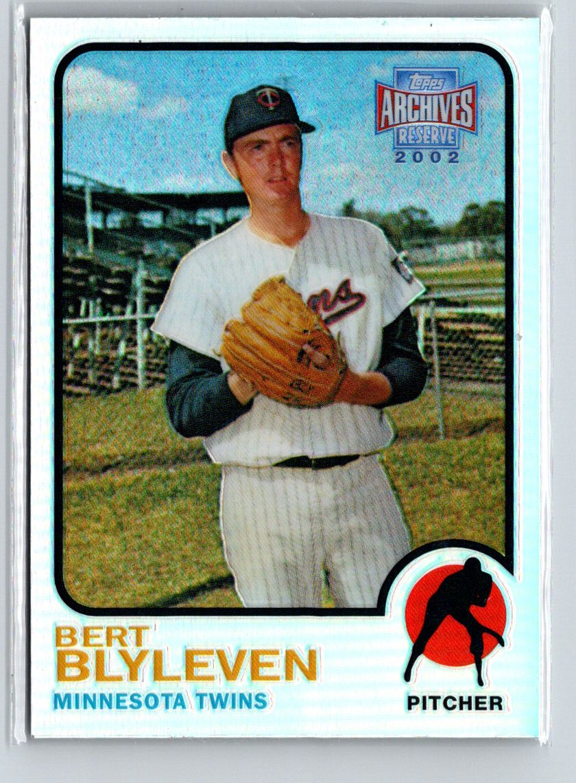 2002 Topps Archives Reserve #77 Bert Blyleven X48