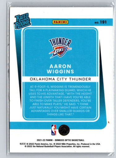 2021-22 Donruss Optic #191 Aaron Wiggins X49