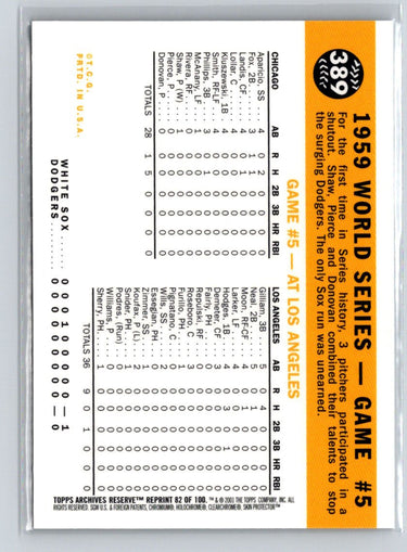2001 Topps Archives Reserve #82 Maury Wills / Luis Aparicio X49