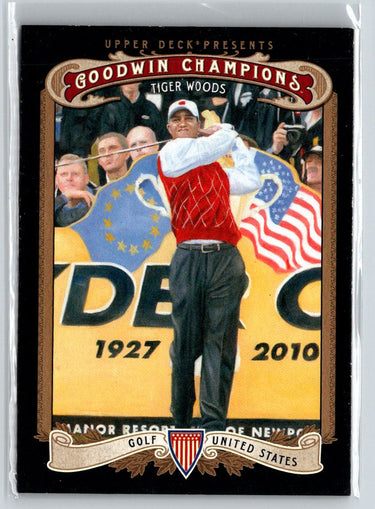 2012 Upper Deck Goodwin Champions #100 Tiger Woods X50