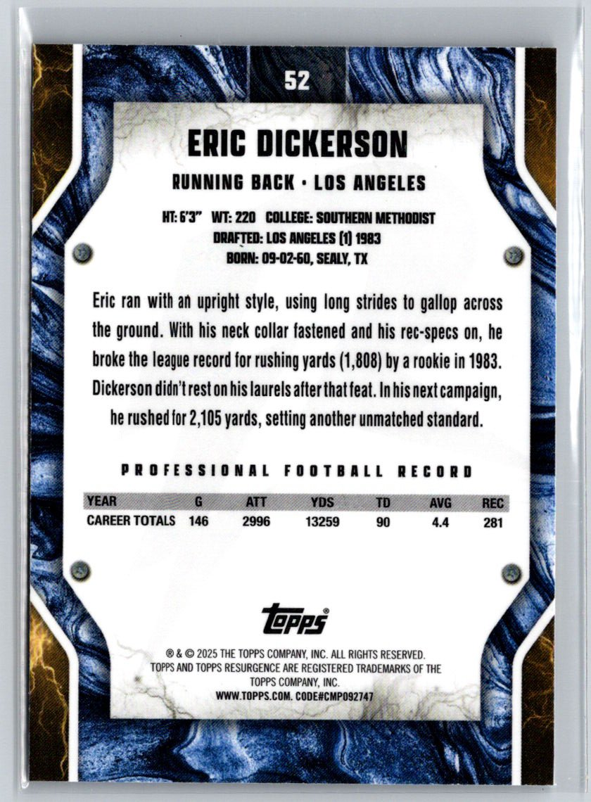 2024 Topps Resurgence #52 Eric Dickerson X50