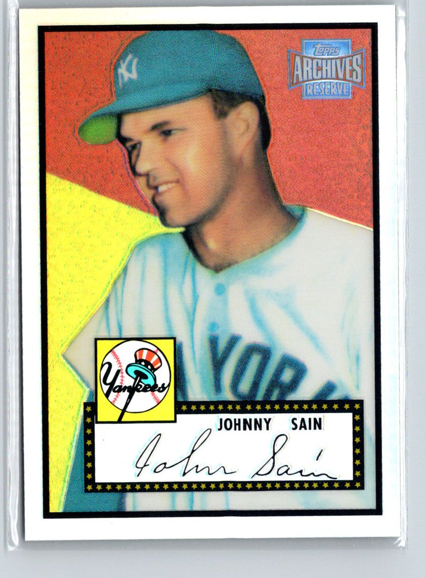 2001 Topps Archives Reserve #30 Johnny Sain X50
