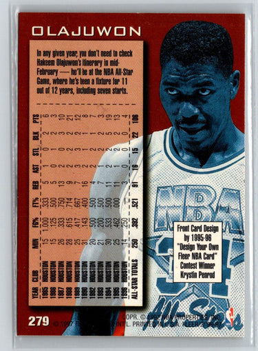 1996-97 Fleer #279 Hakeem Olajuwon X51