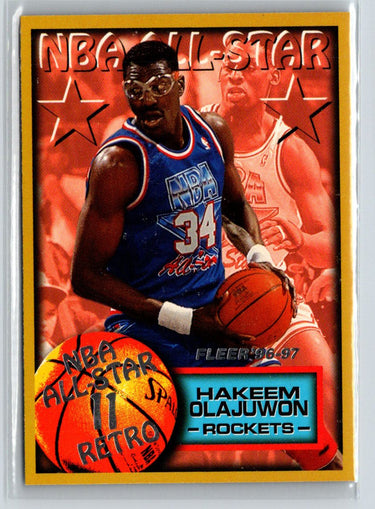 1996-97 Fleer #279 Hakeem Olajuwon X51