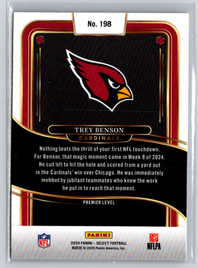 2024 Panini Select #198 Trey Benson X51