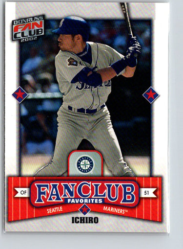 2002 Donruss Fan Club #293 Ichiro X52