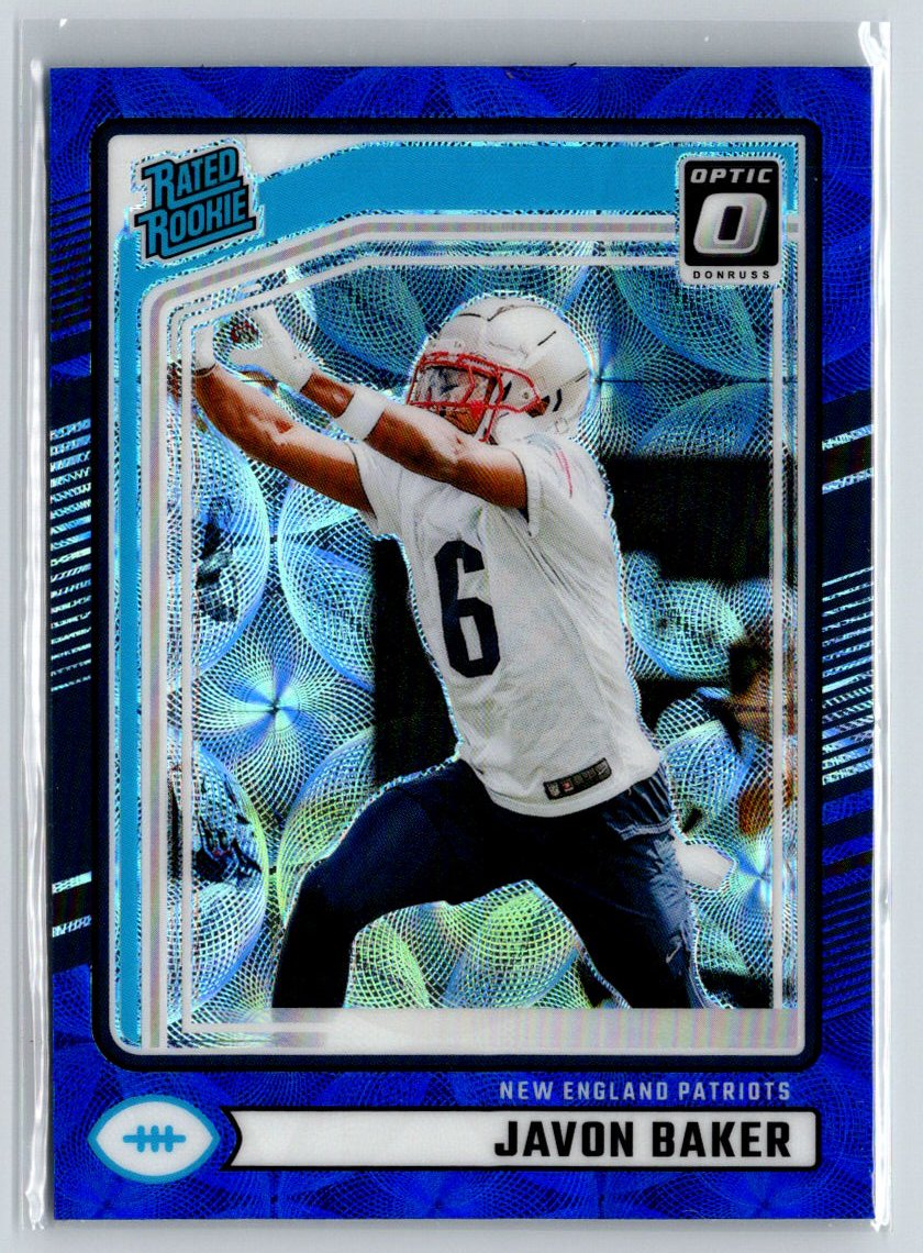 2024 Donruss #353 Javon Baker Optic Rated Rookies Preview Blue Scope X53