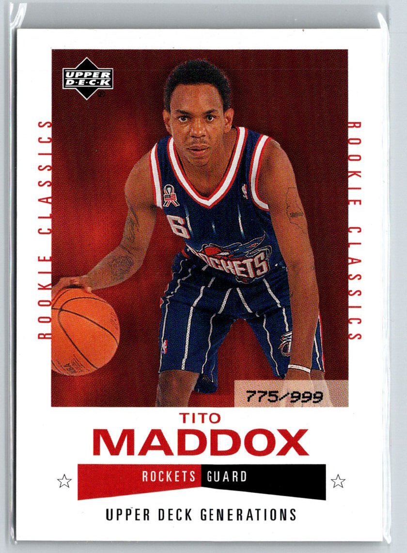 2002-03 Upper Deck Generations #227 Tito Maddox #/999 X53