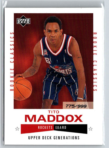 2002-03 Upper Deck Generations #227 Tito Maddox #/999 X53
