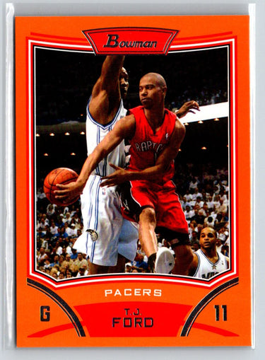 2008-09 Bowman #94 T.J. Ford Orange #/299 X54