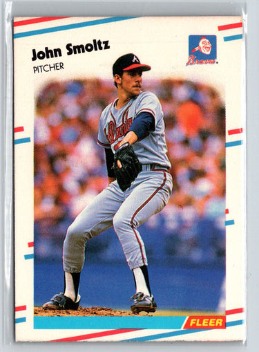 1988 Fleer Update #U-74 John Smoltz X55