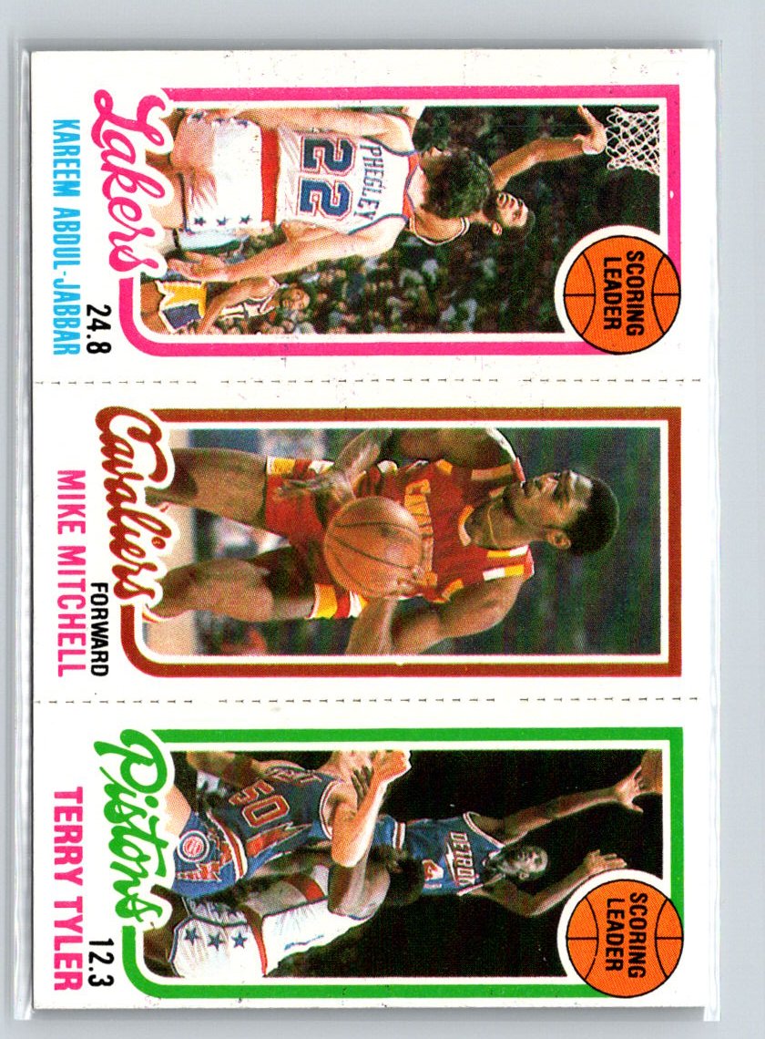 1980-81 Topps #56 81 132 Kareem Abdul-Jabbar Mike Mitchell Terry Tyler RC X55