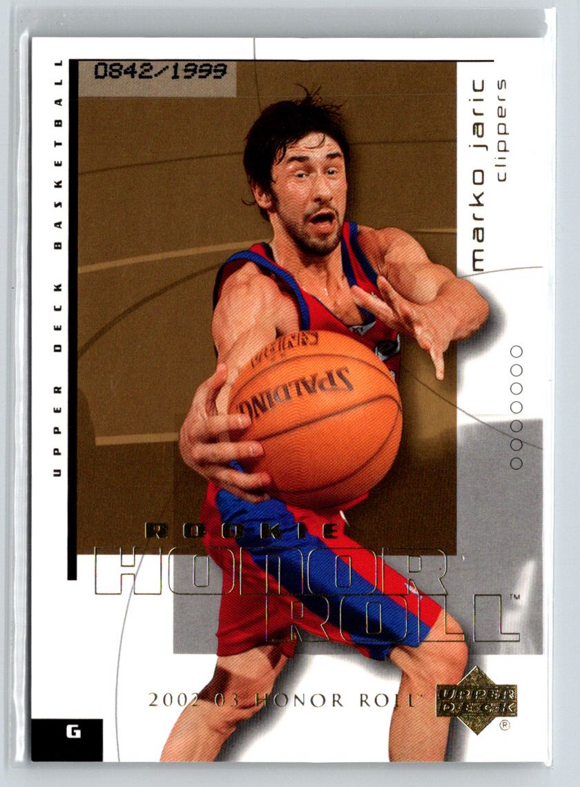 2002-03 Upper Deck Honor Roll #131 Marko Jaric #/1999 X56