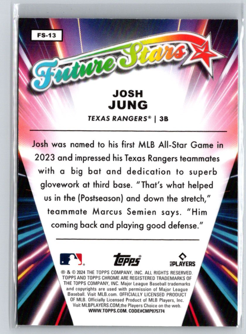 2024 Topps Chrome #FS-13 Josh Jung Future Stars X56