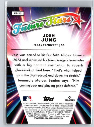 2024 Topps Chrome #FS-13 Josh Jung Future Stars X56