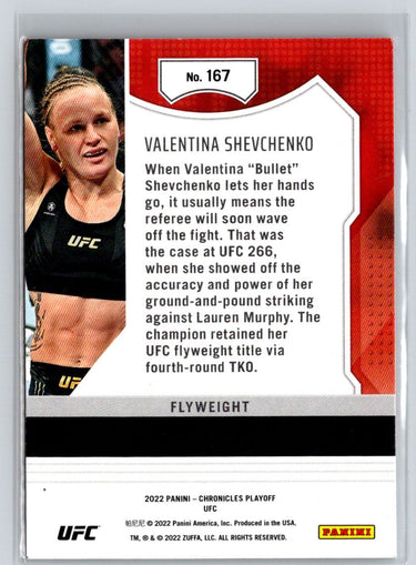 2022 Panini Chronicles UFC #167 Valentina Shevchenko X57