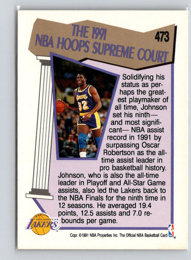 1991-92 Hoops #473 Magic Johnson X57
