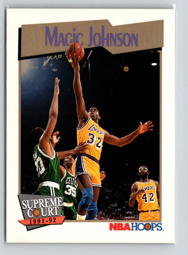 1991-92 Hoops #473 Magic Johnson X57