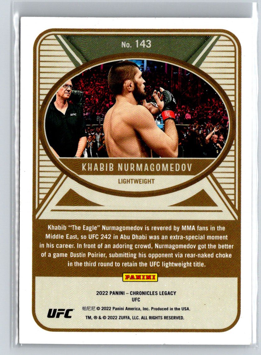2022 Panini Chronicles UFC #143 Khabib Nurmagomedov X58