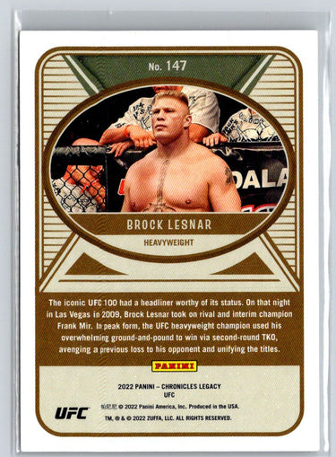 2022 Panini Chronicles UFC #147 Brock Lesnar X58