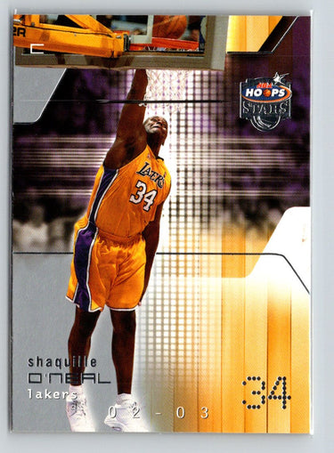 2002-03 Hoops Stars #34 Shaquille O'Neal X58