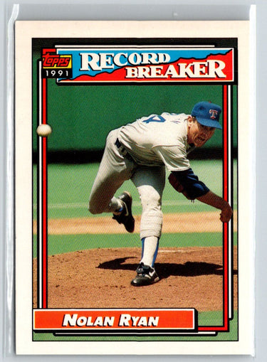 1992 Topps #4 Nolan Ryan : Small Topps Gold logo on back X59