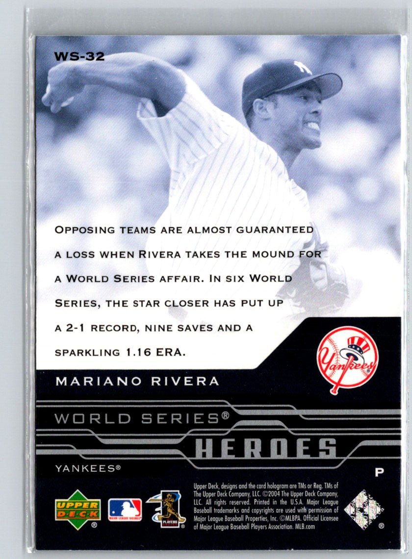 2005 Upper Deck #WS-32 Mariano Rivera World Series Heroes X60