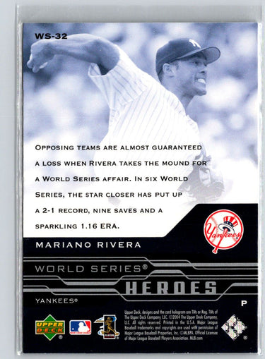 2005 Upper Deck #WS-32 Mariano Rivera World Series Heroes X60