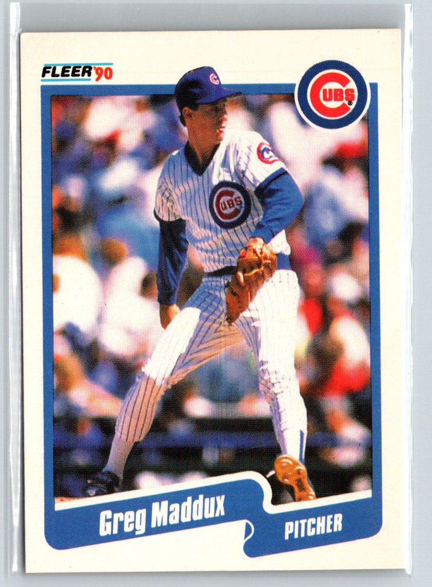 1990 Fleer #37b Greg Maddux X60