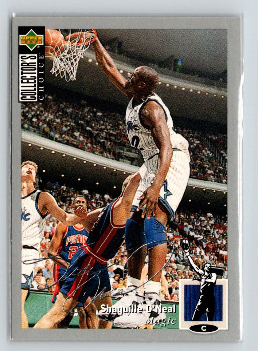 1994-95 Collector's Choice #232 Shaquille O'Neal Silver Signature X60