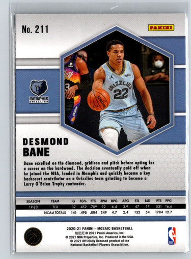 2020-21 Panini Mosaic #211 Desmond Bane X60