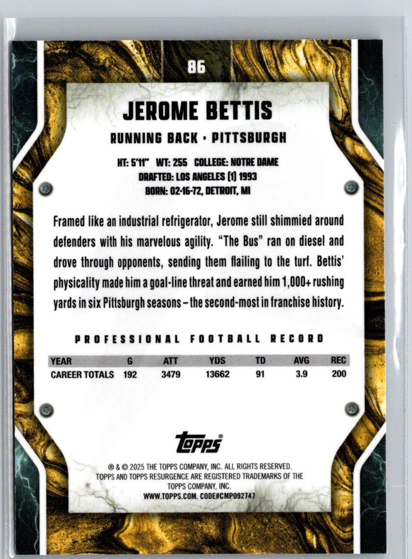2024 Topps Resurgence #86 Jerome Bettis X60
