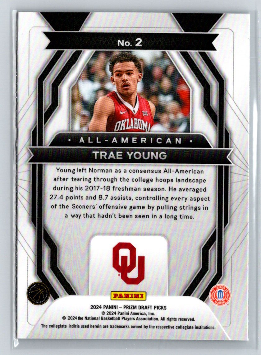 2024 Panini Prizm Draft Picks #2 Trae Young All-American X64