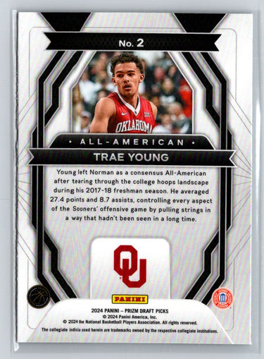 2024 Panini Prizm Draft Picks #2 Trae Young All-American X64