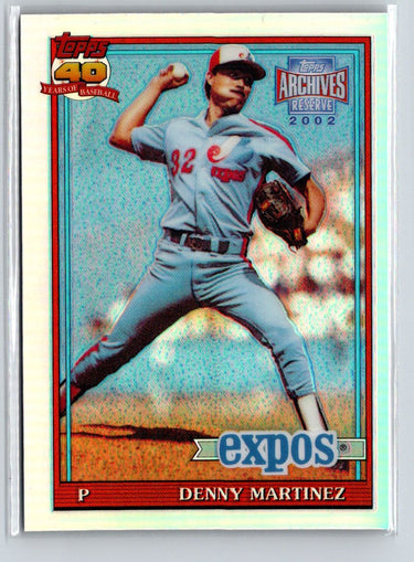 2002 Topps Archives Reserve #43 Denny Martinez X64