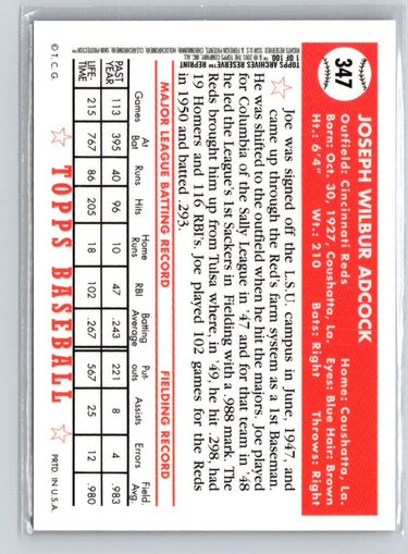 2001 Topps Archives Reserve #1 Joe Adcock X65