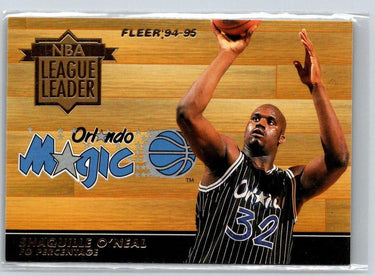 1994-95 Fleer #5 Shaquille O'Neal NBA League Leaders X66