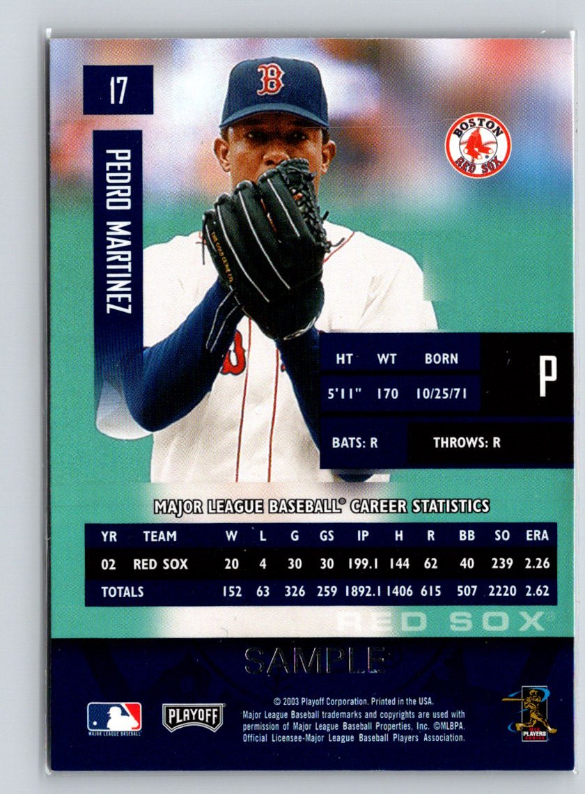 2003 Playoff Prestige #17 Pedro Martinez X66